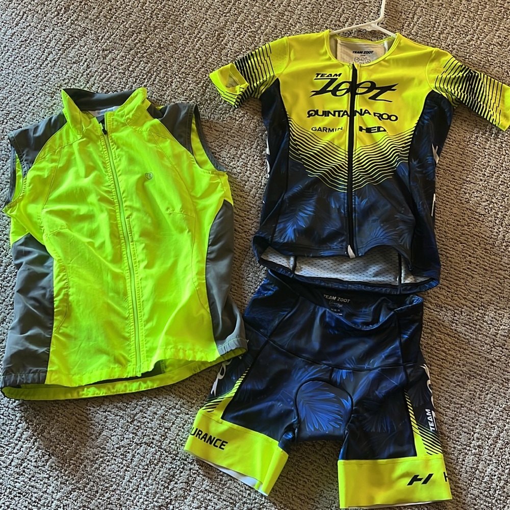 Zoot Aero Tri Top, Tri Shorts and Vest